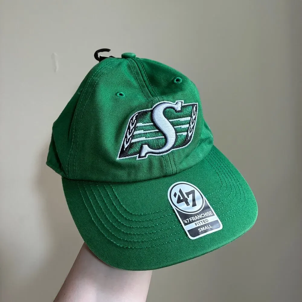 NWT Saskatchewan Roughriders '47 franchise fitted S green cap the rider store
